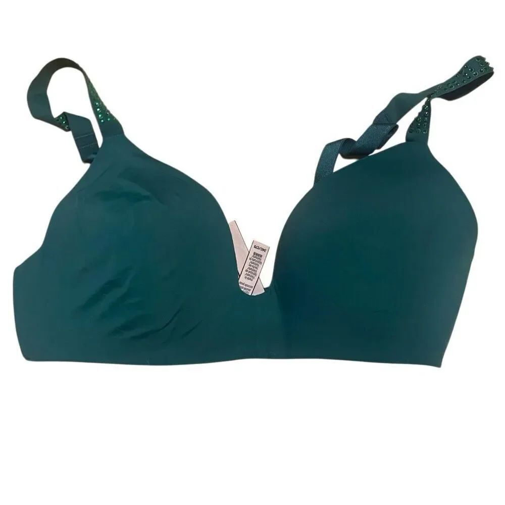 Victoria’s Secret green size 34C bra embellished straps